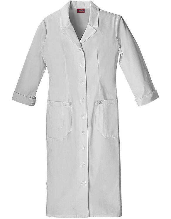 Women's EDS Signature Button Front Scrubs Dress - DICKIES WHITE (DWH)