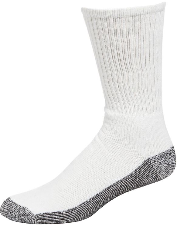 Industrial Strength Crew Socks, 3-Pack, Big & Tall - WHITE (WH)