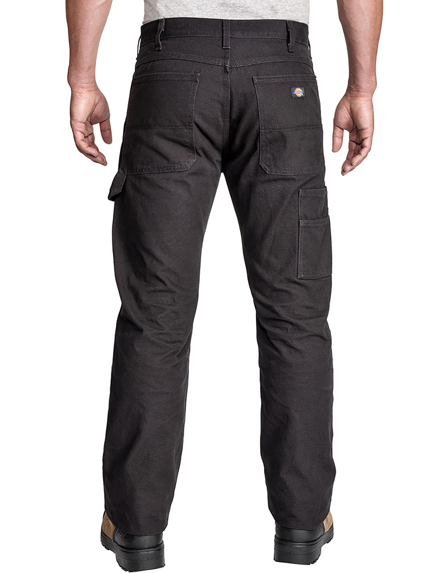relaxed fit straight leg double front duck work pants