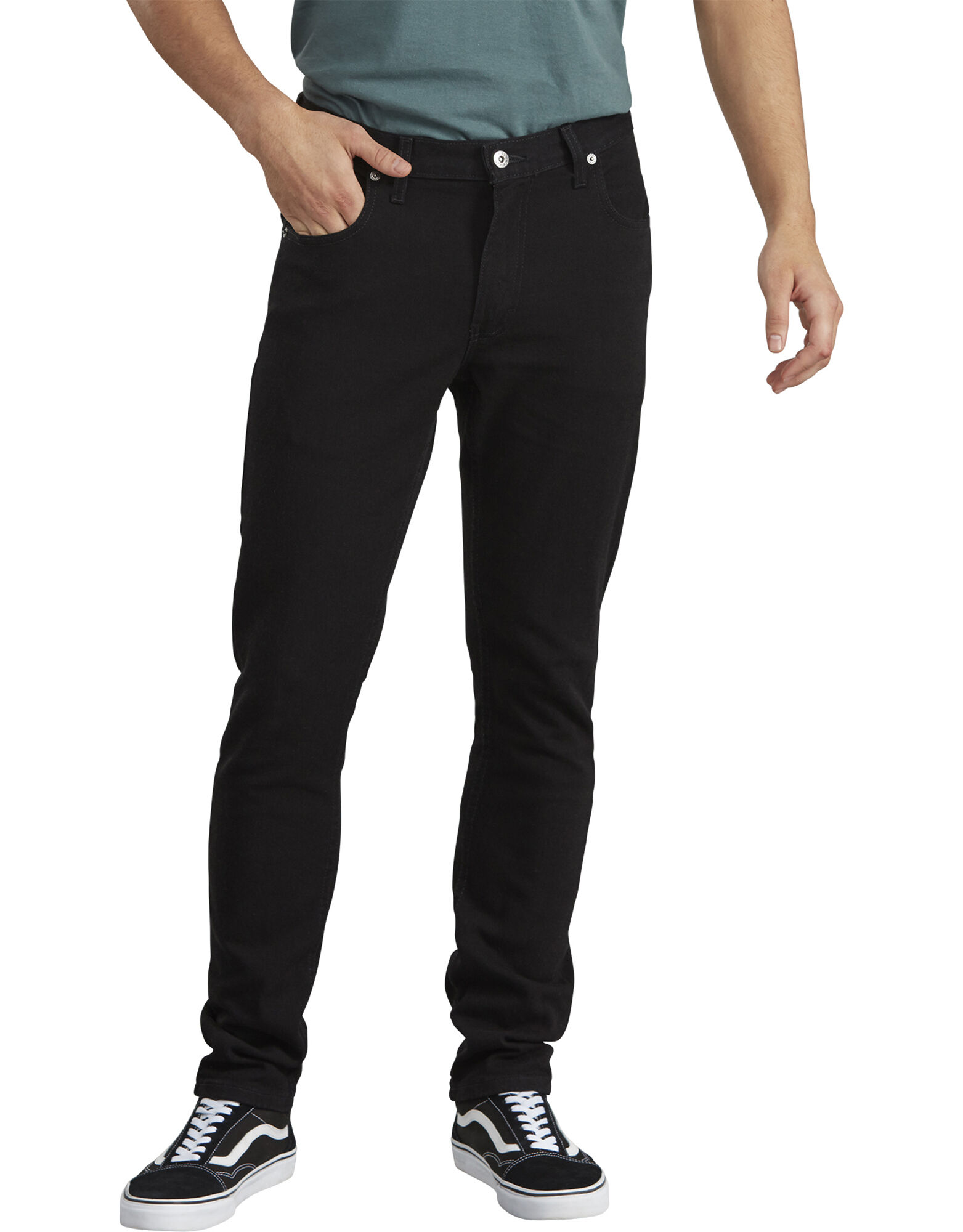 dickies men's slim skinny fit twill work pant