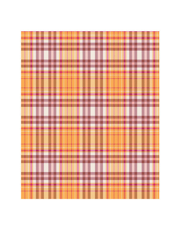 Women's Short Sleeve Plaid Shirt - MARIGOLD/VINTAGE RUST PLAID (AVP)
