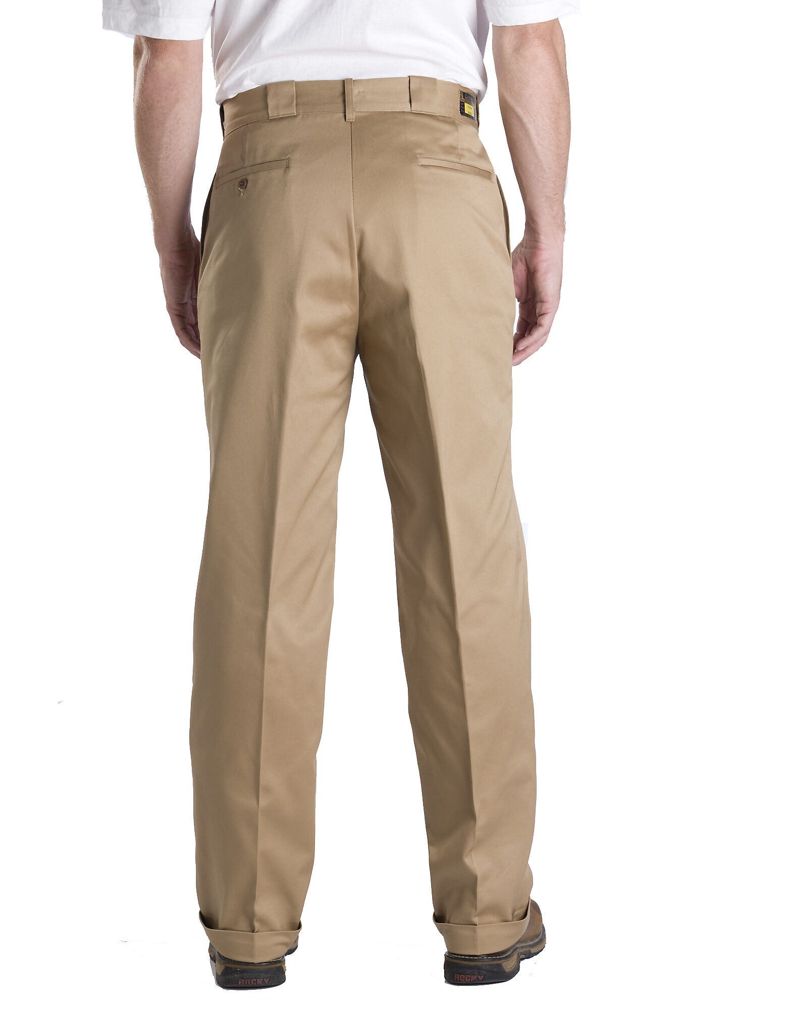 black cuffed pants