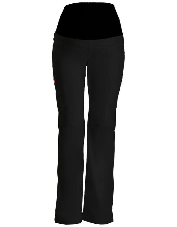Women's Gen Flex Maternity Pull-On Scrub Pant - BLACK (BLK)