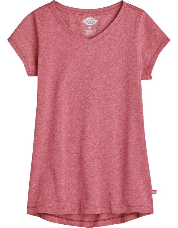 Girls' Short Sleeve V-Neck Tee - CORAL REEF (SINGLE DYE) (FCD)