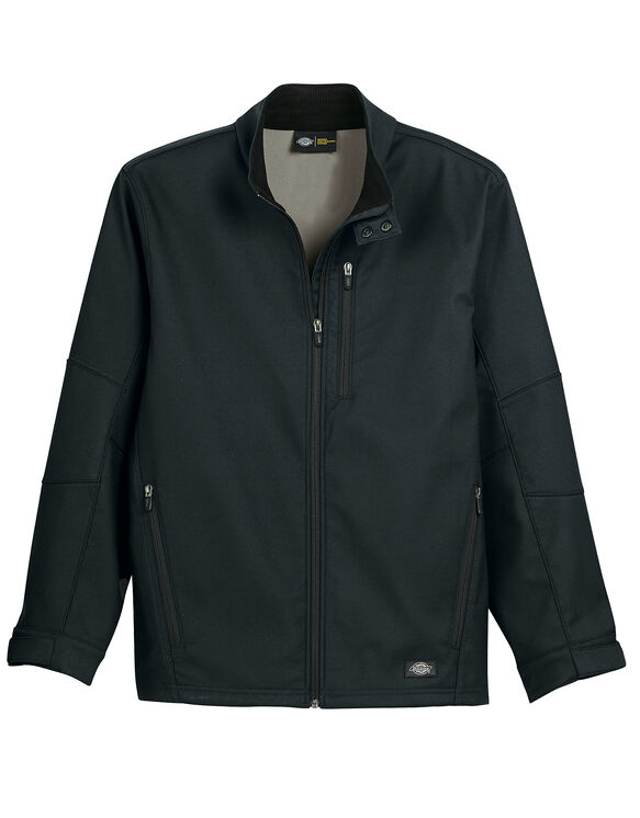 Performance Flex Bonded Canvas Softshell Jacket - BLACK (BK)