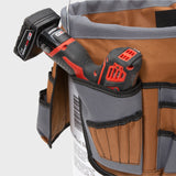 35 Pocket Bucket Organizer With Drill Holster