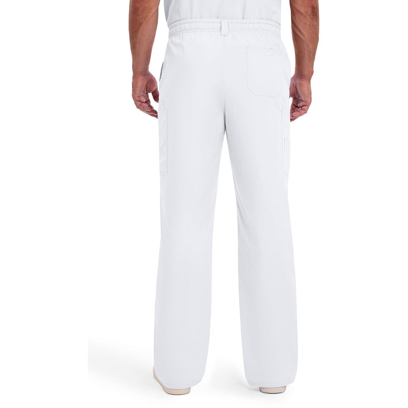 Men's EDS Signature Zip Fly Pull-On Scrub Pant - White - 2