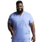 Men's EDS Signature V-Neck Scrub Top - Ciel - 1