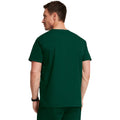 Men's EDS Signature V-Neck Scrub Top - Hunter Green - 2