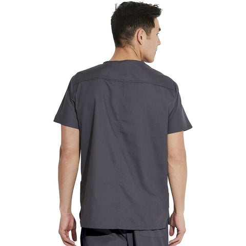Men's EDS Signature V-Neck Scrub Top - Pewter - 2