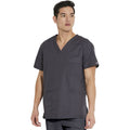 Men's EDS Signature V-Neck Scrub Top - Pewter - 1