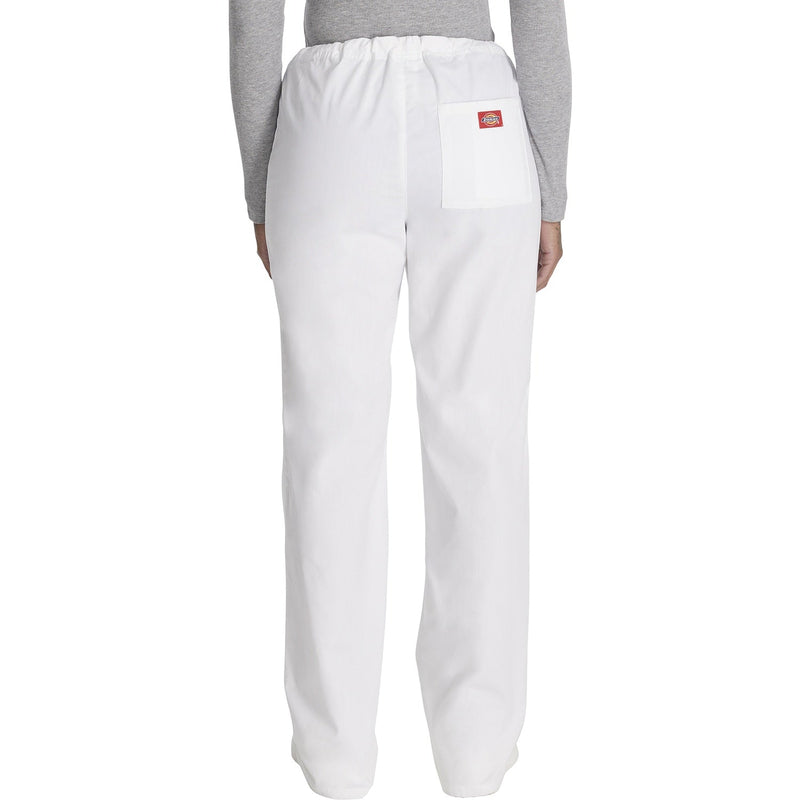 Unisex EDS Signature Drawstring Scrub Pant - White - 2