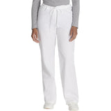 Unisex EDS Signature Drawstring Scrub Pant - White - 1