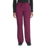 Unisex EDS Signature Drawstring Scrub Pant - Wine - 1