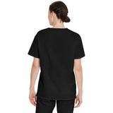 Unisex EDS Signature Tuckable V-Neck Scrub Top - Black - 2