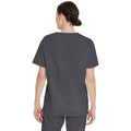 Unisex EDS Signature Tuckable V-Neck Scrub Top - Pewter - 2