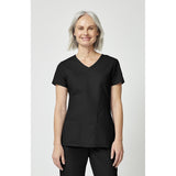 Women's EDS Signature V-Neck Scrub Top - Black - 1
