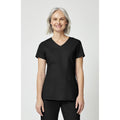 Women's EDS Signature V-Neck Scrub Top - Black - 1