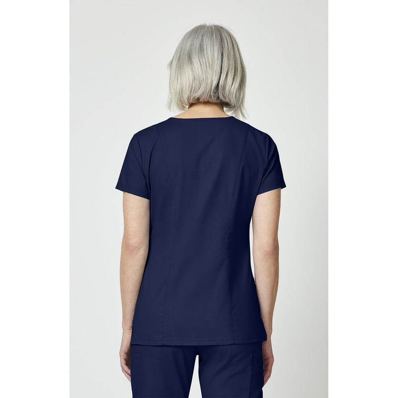 Women's EDS Signature V-Neck Scrub Top - Navy - 2