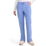 Women's EDS Signature Mid Rise Drawstring Cargo Scrub Pant - Ciel - 1