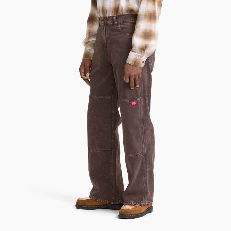 Loose Straight Double Knee Jeans