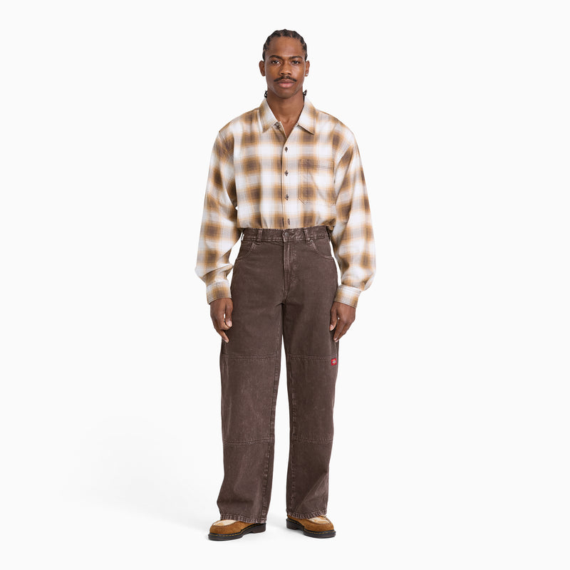 Loose Straight Double Knee Jeans