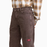 Loose Straight Double Knee Jeans