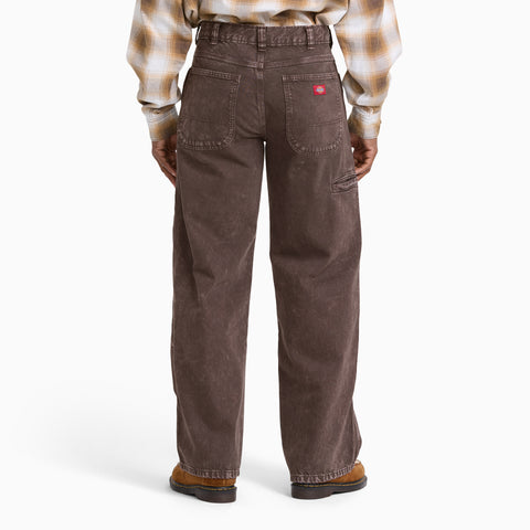 Loose Straight Double Knee Jeans