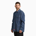 Relaxed Fit Denim Long Sleeve Shirt