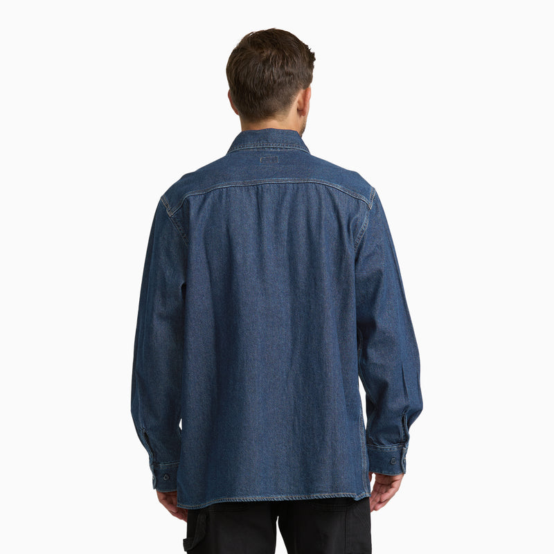 Relaxed Fit Denim Long Sleeve Shirt