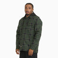 Insulated Plaid Hooded Shirt Jacket