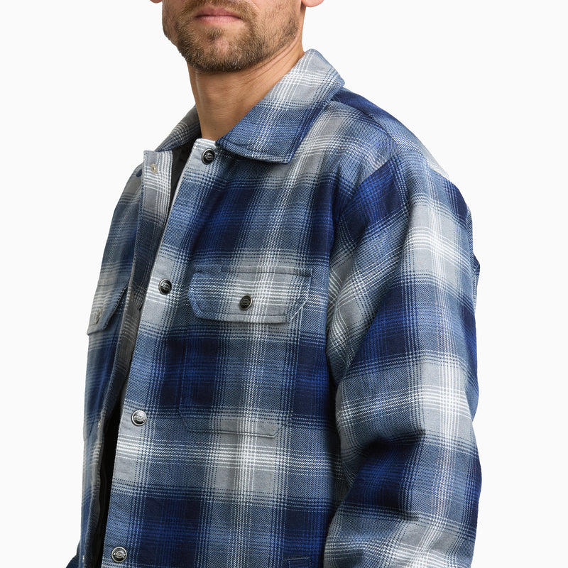 Insulated Plaid Shirt Jacket