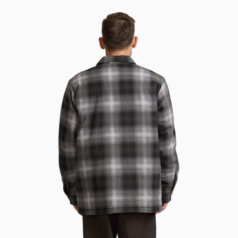 Insulated Plaid Shirt Jacket