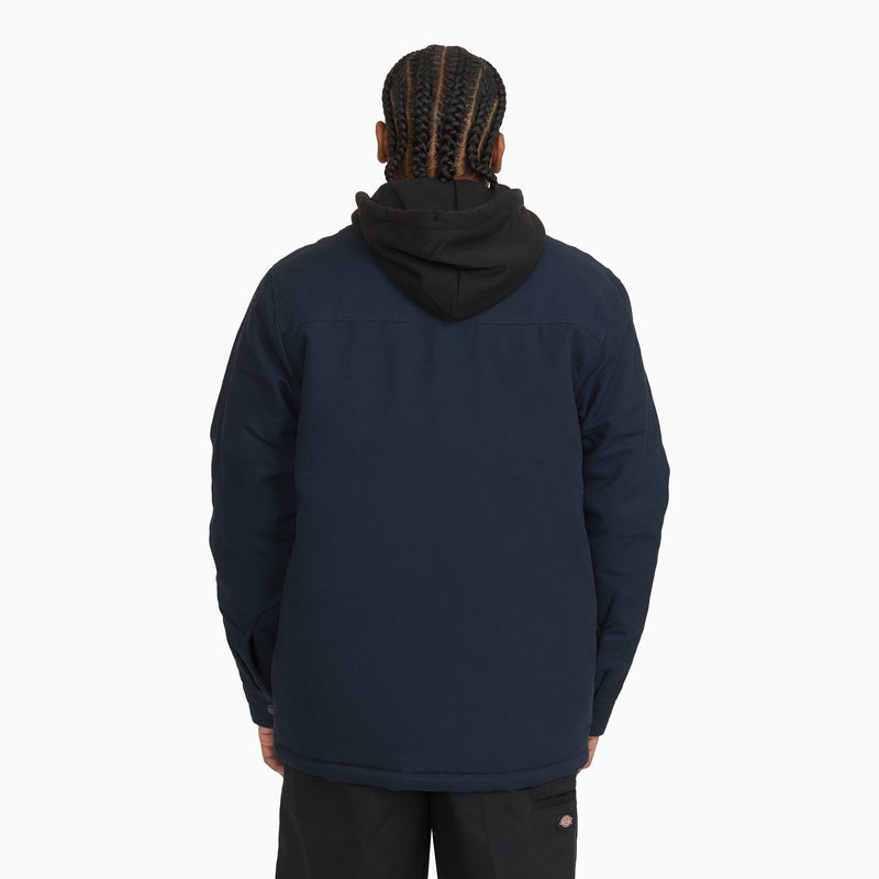 Insulated Duck Hooded  Shirt Jacket