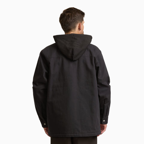 Insulated Duck Hooded  Shirt Jacket