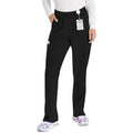 Women's EDS Essentials Natural Rise Tapered Leg Pull-On Scrub Pant - Black - 1