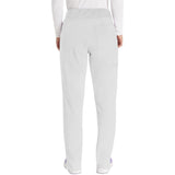 Women's EDS Essentials Natural Rise Tapered Leg Pull-On Scrub Pant - White - 2