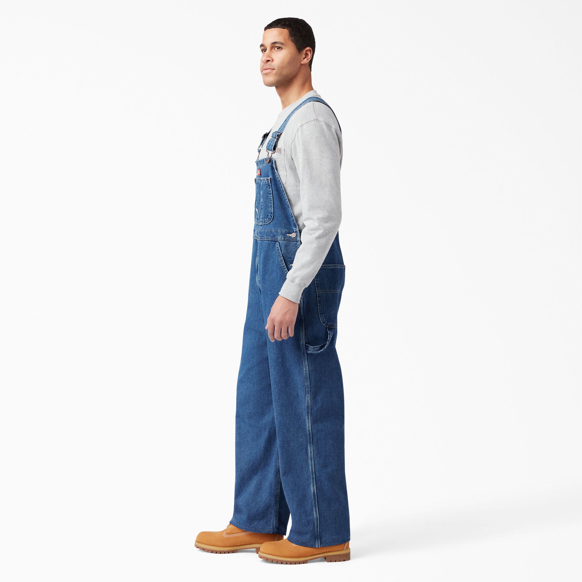 Stonewashed Indigo Bib Overalls | Dickies US