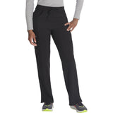 Women's EDS Essentials Mid Rise Straight Leg Drawstring Scrub Pant - Black - 1