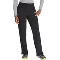 Women's EDS Essentials Mid Rise Straight Leg Drawstring Scrub Pant - Black - 1