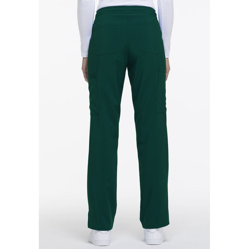Women's EDS Essentials Mid Rise Straight Leg Drawstring Scrub Pant - Hunter Green - 2
