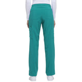 Women's EDS Essentials Mid Rise Straight Leg Drawstring Scrub Pant - Teal Blue - 2