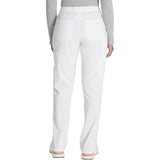 Women's EDS Essentials Mid Rise Straight Leg Drawstring Scrub Pant - White - 2