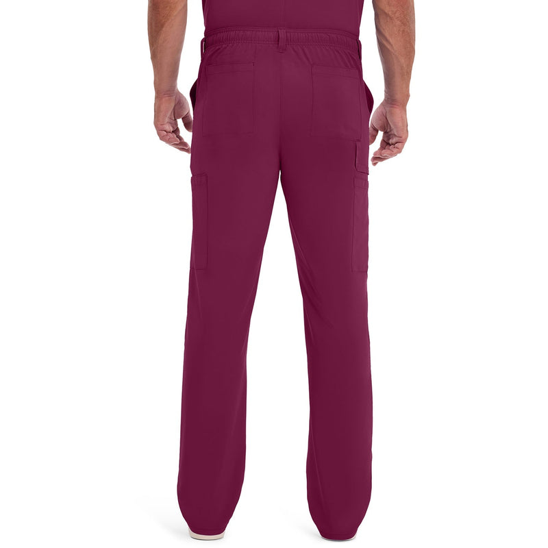 Men's EDS Essentials Natural Rise Drawstring Scrub Pant - Wine - 2