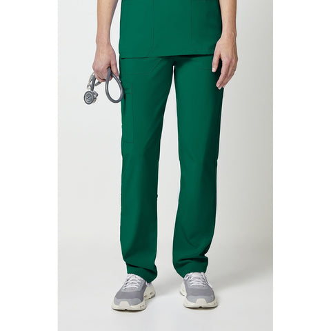 Unisex EDS Essentials Natural Rise Tapered Leg Scrub Pant - Hunter Green - 1