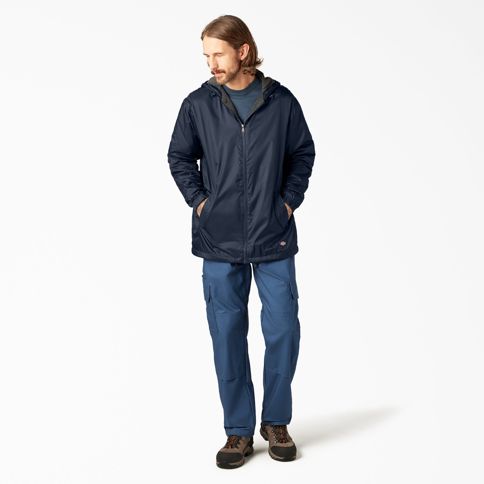 Fleece Lined Nylon Hooded Jacket | Dickies US