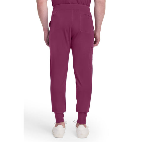Men's Dynamix Natural Rise Scrub Jogger - Wine - 2