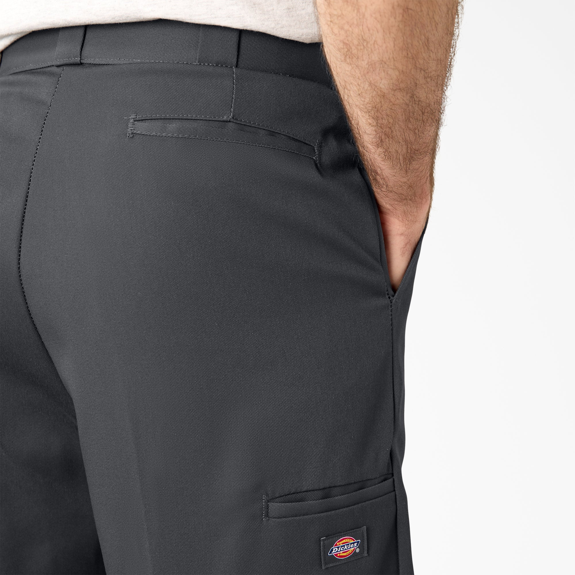 Loose Fit Flat Front Work Shorts, 13