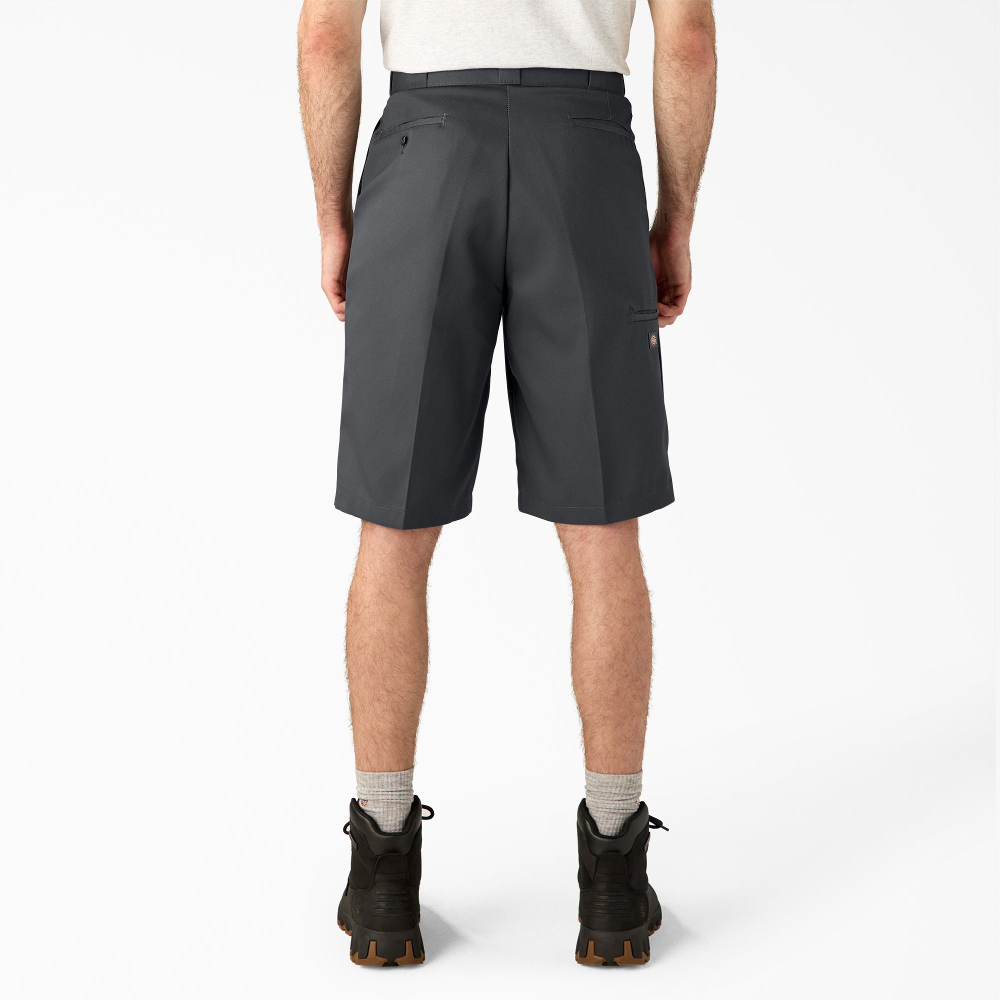 Loose Fit Flat Front Work Shorts, 13