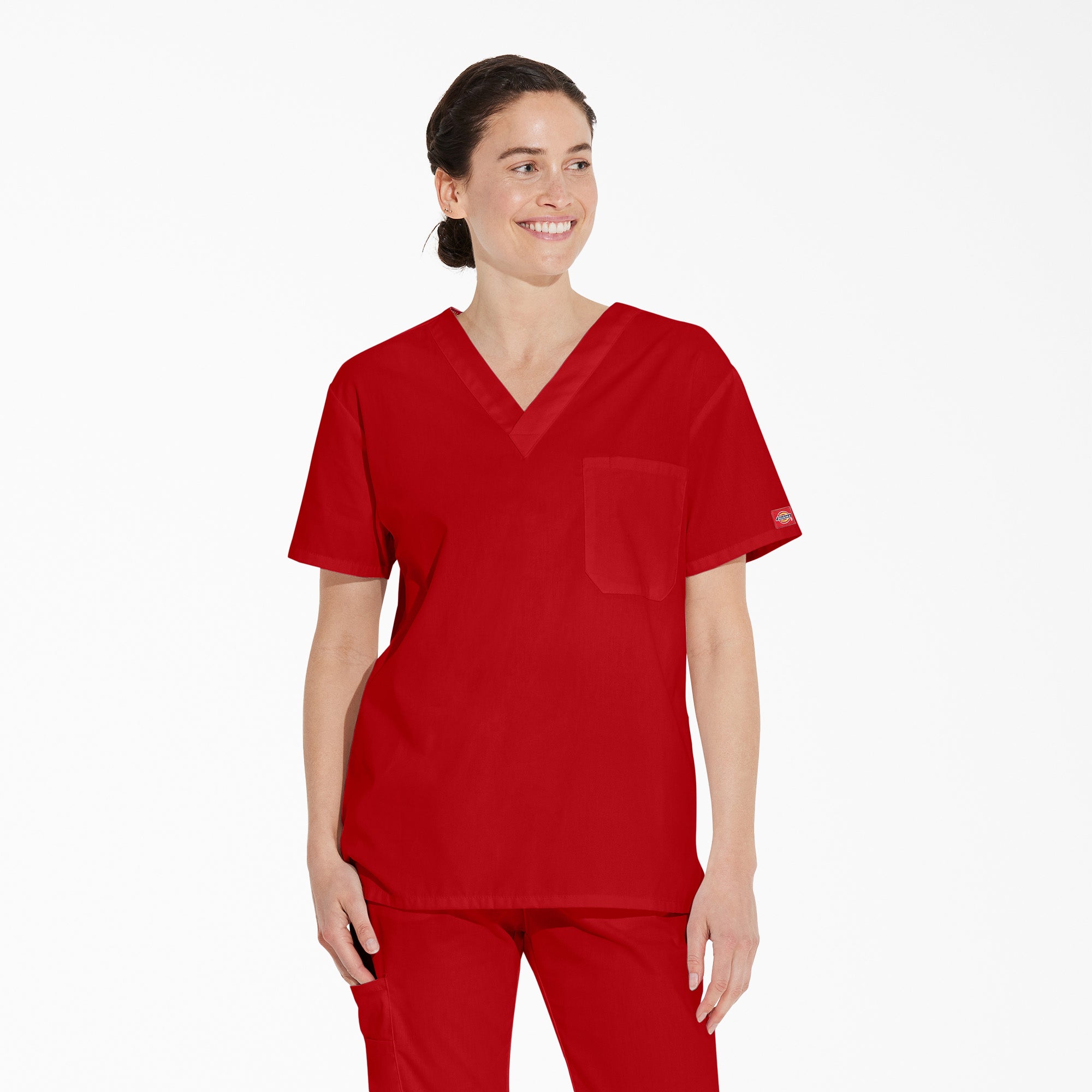 Unisex EDS Signature V-Neck Scrub Top | Dickies US